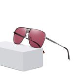 عینک آفتابی خلبانی (Aviator) مدل 3336C31-P39 Polarized Maroon