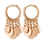 گوشواره زنانه ژوپینگ مدل سکه ای کد E3371*653