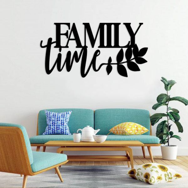 استیکر دیواری طرح family time