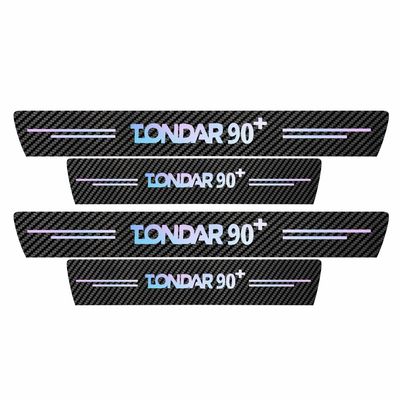 برچسب پارکابی خودرو سولگی مدل کربن کد J60 مناسب برای تندر 90 بسته 4 عددی
