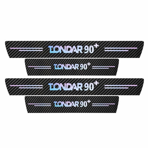 برچسب پارکابی خودرو سولگی مدل کربن کد J60 مناسب برای تندر 90 بسته 4 عددی