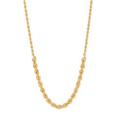 گردنبند طلا 18 عیار زنانه مدل طنابی کونیک میا گالری