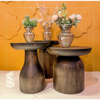 میز پایه خراطی  سه سایز گالری گاه