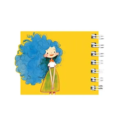 دفترچه یادداشت 25 برگ مدل دختر کد CHF بسته 8 عددی