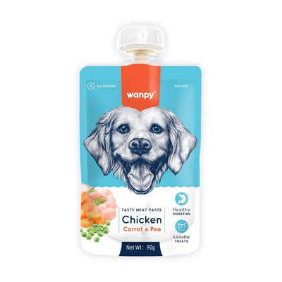 پودینگ انگلیسی نویس سگ ونپی با طعم مرغ و هویج Wanpy Pudding Chicken & Carrot