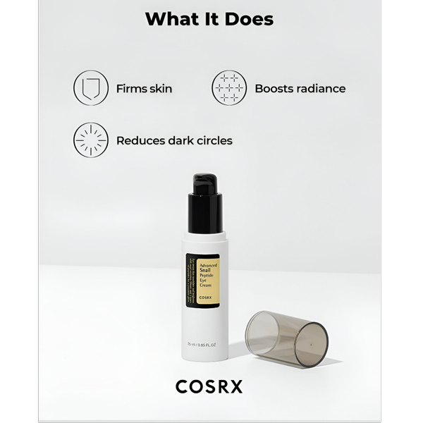 کرم دور چشم حلزون و پپتاید کوزارکس cosrx advanced snail peptide eye cream