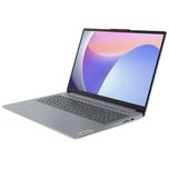 لپ‌تاپ لنوو مدل IdeaPad Slim 3 15IRU8 با پردازنده Core i3-1315U، رم LPDDR5 8GB با فرکانس 4800MHz، حافظه SSD با ظرفیت 256GB، نمای