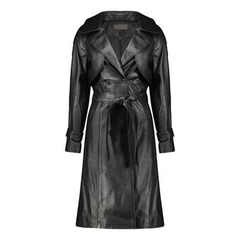 کت چرم زنانه چرم مشهد مدل b0477-001