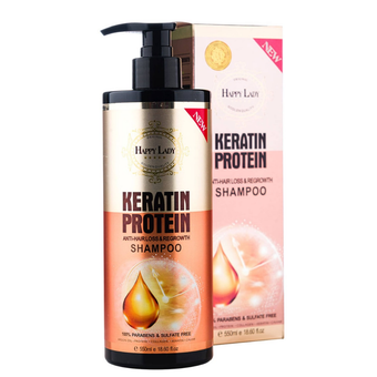 شامپو فری سولفات و ضد ریزش هپی لیدی - 550 میلی لیتر