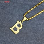 گردنبند مردانه طرح حرف B کد h022