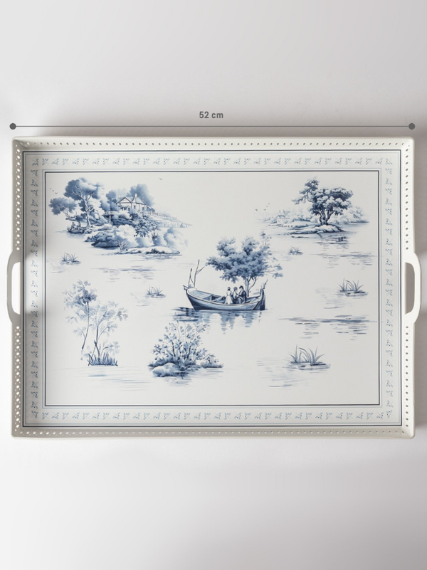 سینی دسته دار مادام کوکو مدل Savais سایز 52*39 سانتی متر