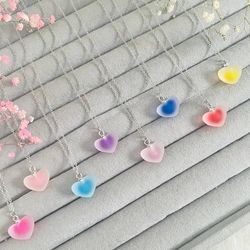 گردنبند قلب پاستیلی