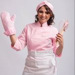 لباس کت سرآشپز زنانه ترگال صورتی