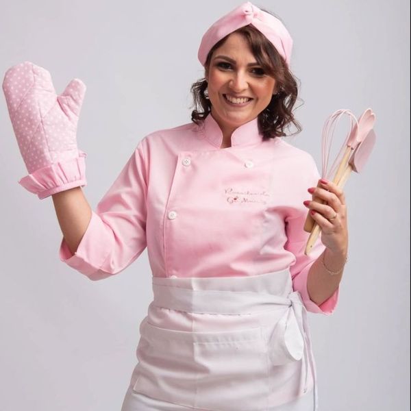 لباس کت سرآشپز زنانه ترگال صورتی