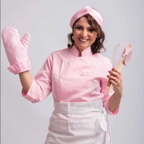 لباس کت سرآشپز زنانه ترگال صورتی