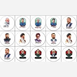 پیکسل 12 عددی سنجاقی طرح شهدای خدمت