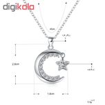 گردنبند طرح ماه و ستاره کد N859