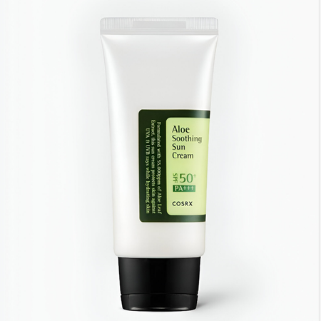 ضدآفتاب آبرسان و تسکین دهنده آلوئه ورا کوزارکس مدل Cosrx Aloe Soothing Sun Cream Spf50