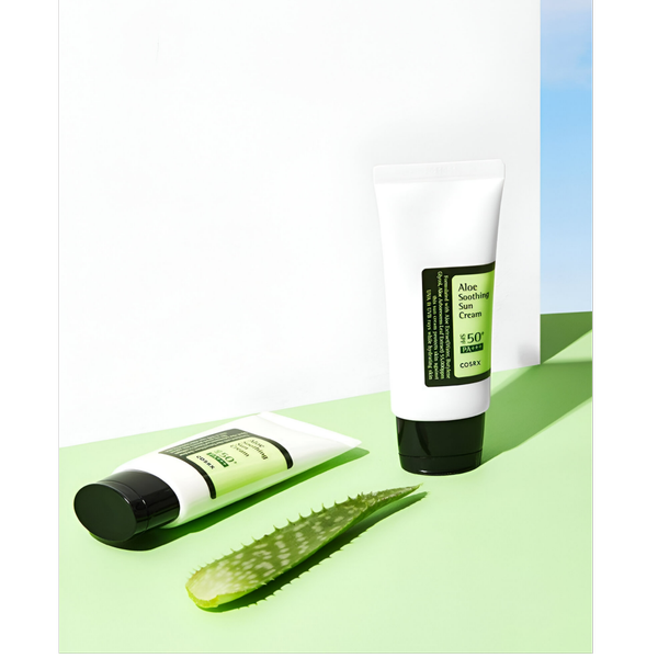 ضدآفتاب آبرسان و تسکین دهنده آلوئه ورا کوزارکس مدل Cosrx Aloe Soothing Sun Cream Spf50