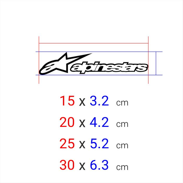 برچسب برش خورده مدل ALPINESTARS کد 0099