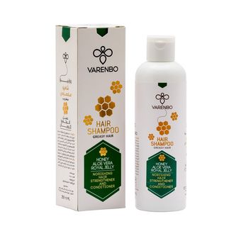 شامپو تقویت کننده مو وارنبو مدل Royal Jelly حجم 250 میلی لیتر مناسب موهای چرب