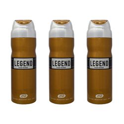اسپری خوشبو کننده بدن مردانه عماد آرا مدل Legend حجم 200 میلی لیتر مجموعه 3 عددی