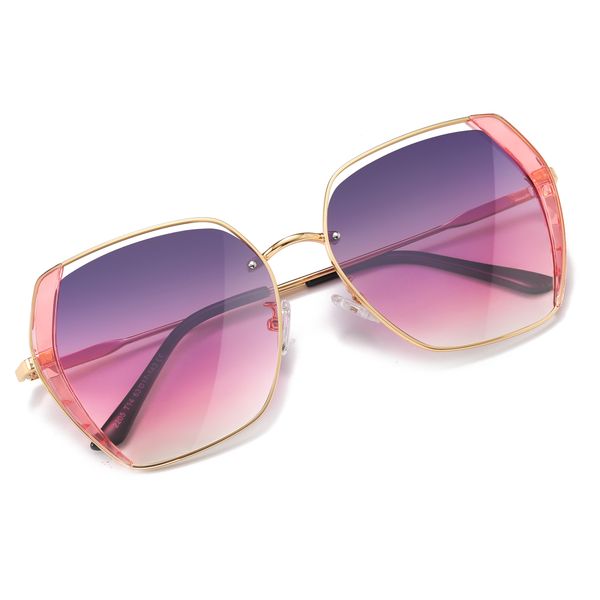 عینک آفتابی چندضلعی زنانه مدل 2205T14 Polarized