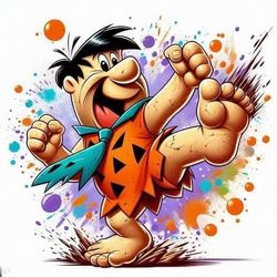 برچسب DTF استیکر حرارتی لباس مدل غارنشین