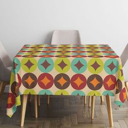 رومیزی طرح مربع رومیزی باز مدل ستاره کد 11017