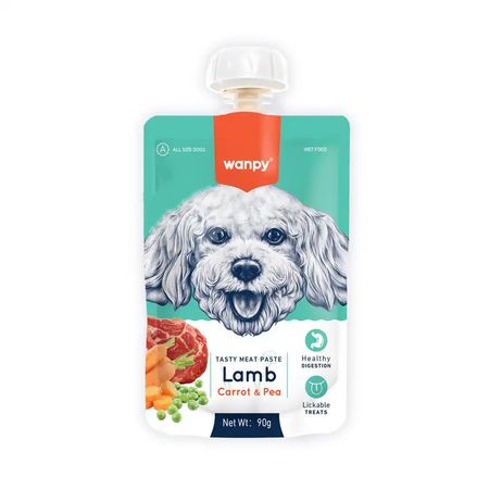 پودینگ سگ ونپی مدل بره و هویج و نخود وزن 90 گرم