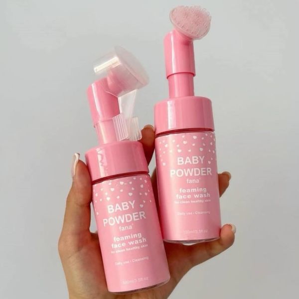 فوم شست و شوی براش دار مدل قلبی BABY POWDER
