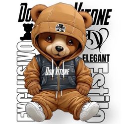 برچسب DTF استیکر حرارتی لباس مدل عروسک خرسی