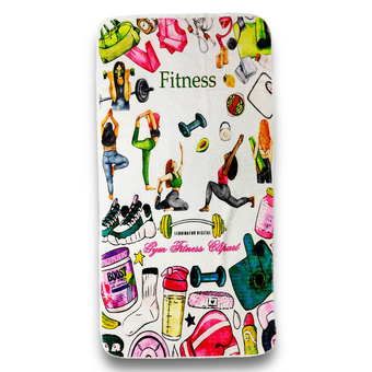 حوله باشگاهی کد 10400600 سایز بزرگ 75*150 طرح Gym