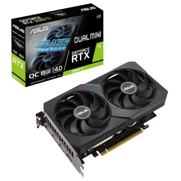 Graphic Card ASUS DUAL RTX 3060 Ti V2 MINI OC 8G GDDR6