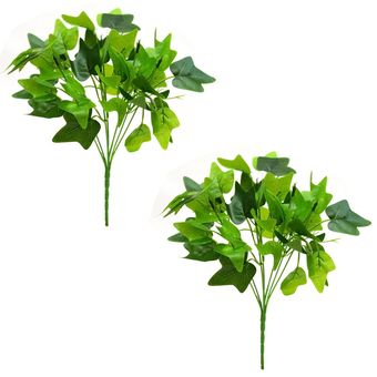 گل مصنوعی مدل بوته برگ لمسی طرح انگور بسته دو عددی