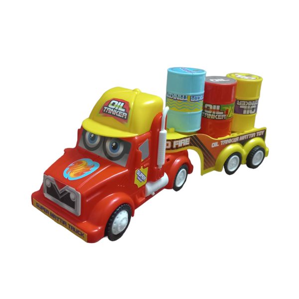 ماشین بازی مدل تریلی مک کویین بشکه بر