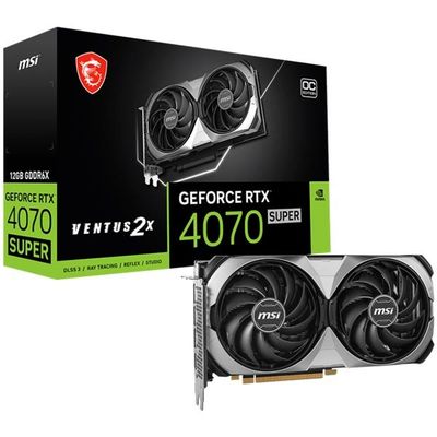 کارت گرافیک ام اس آی RTX 4070 VENTUS 2X SUPER ظرفیت 12 گیگابایت استوک