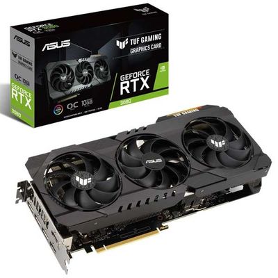 کارت گرافیک ایسوس مدل TUF Gaming RTX 3080 حافظه 10 گیگابایت استوک