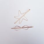 گیره مو زنانه مدل ستاره و بی نهایت بسته 2 عددی*692