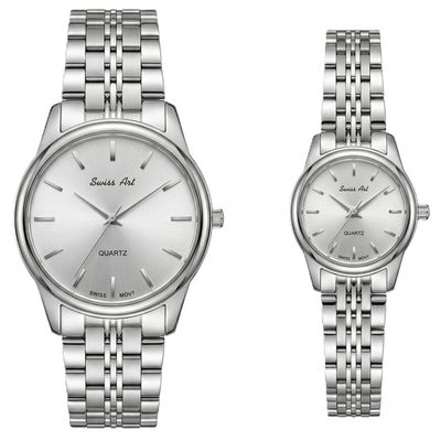ست ساعت مچی عقربه‌ای کوارتز زنانه و مردانه سوئیس آرت مدل ANT182-183ST0000