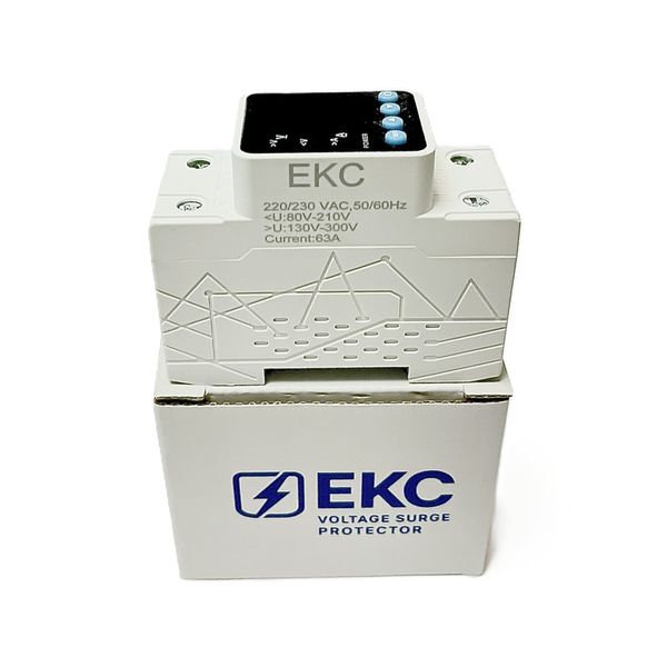 محافظ ولتاژ و جریان تکفاز مدل EKC دیجیتال 63A پلاس
