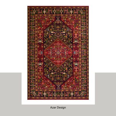 نقشه آذر _ فرش ماشینی تراکم 1000 رنگ لاکی 6 متری BCF