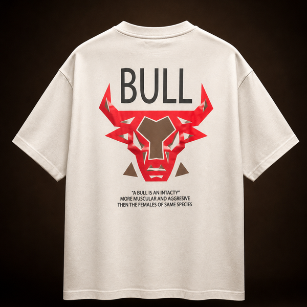 تیشرت مردانه یقه گرد برند HK طرح BULL (کالکشن بهاره/تابستانه)
