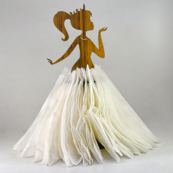 نگهدارنده دستمال کاغذی دختر مدل B115