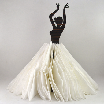 نگهدارنده دستمال کاغذی طرح رقص مدل B120