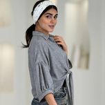 شومیز جلو گره داماسک