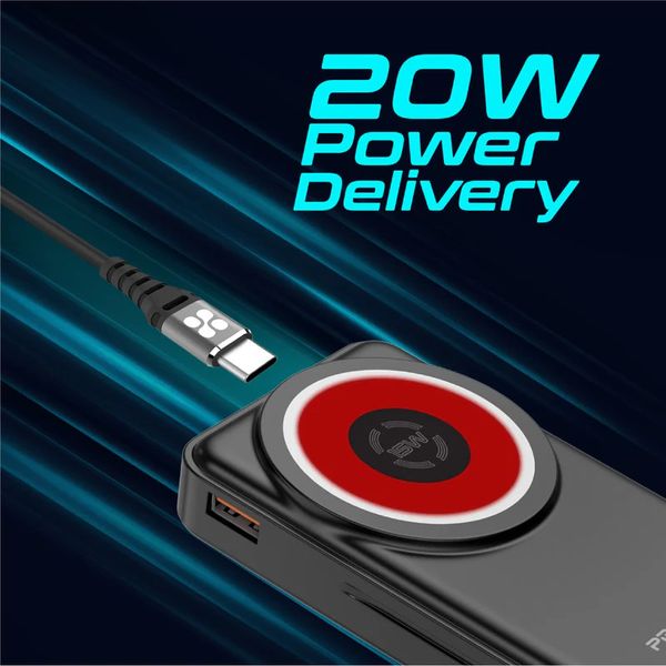 شارژر بی سیم پرومیت مدل rowerpack با گارانتی شرکتی