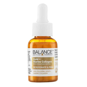 سرم طلا (گلد کلاژن) بالانس اصل انگلیس | جوانساز و آبرسان قوی balance gold collagen rejuvenating serum 30ML