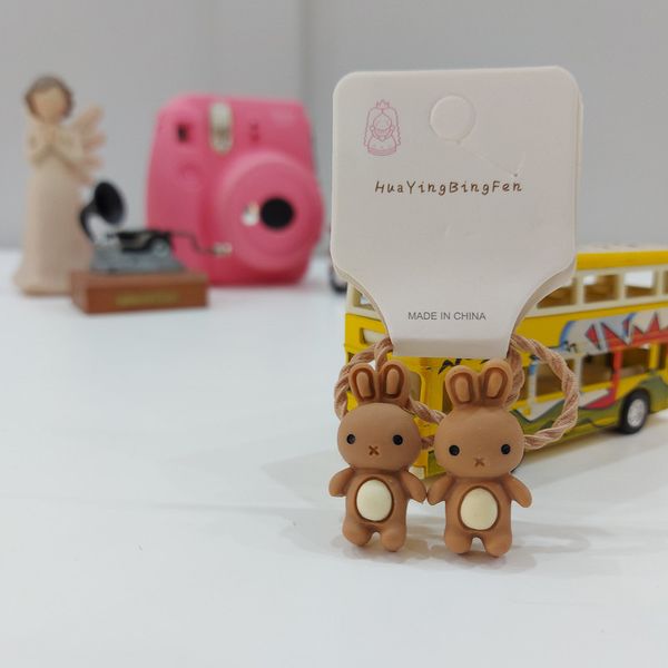 کش مو دخترانه مدل خرگوش و خرس بسته چهار عددی