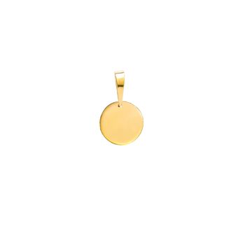 آویز گردنبند طلا 18 عیار زنانه مریم اکرمی گلد گالری مدل سکه آینه ای تاینی